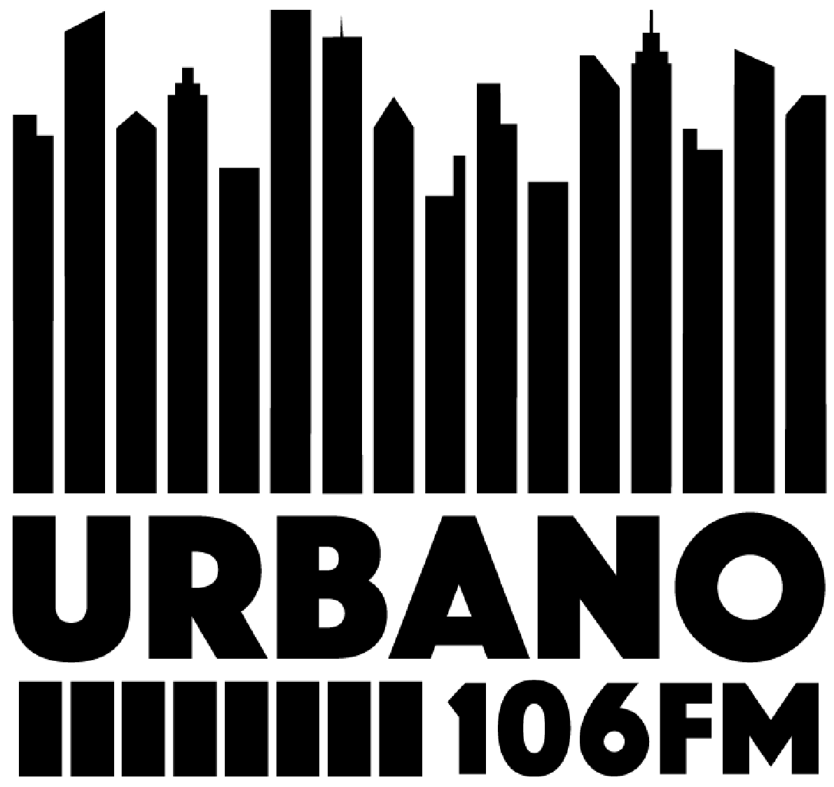 logo urbano 106 negro